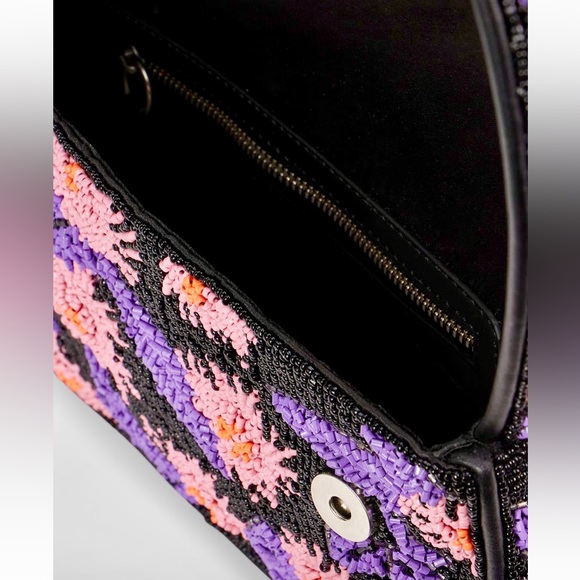 🌺🎉HP🎉🌺 NWOT Staud Tommy Beaded Shoulder Bag Quartz Acid 🌟RARE FIND🌟 - Picture 15 of 16